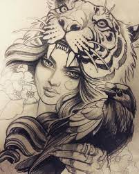 julie s tiger lady รอยส กร ปม า ลายส กสำหร บผ หญ ง รอยส กร ปเหม อน