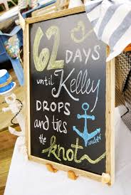 Nautical Chalkboard For A Bridal Shower Mospens Studio Nautical Theme Bridal Shower Anchor Bridal Shower Nautical Bridal Showers