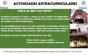 Este Miercoles 14 De Enero De 2015 Visitaremos Un Bar Historico De La Ciudad De Montevideo El Bar Los Yuyos Tiene Mas De 100 Anos Activities Student