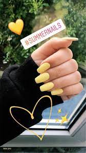 Trendy And Bright Summer Nail Colors You Must Try This Summer Bright Summer Nail Colors Bright Nail Colors Summ Acrylic Nails Yellow Yellow Nails Chic Nails
