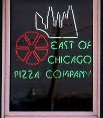 List of all east of chicago locations in ohio. East Of Chicago Pizza Company Berlin Oh Neon Signs On Waymarking Com