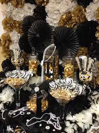Black And Gold Candy Buffet Ideas Great Gatsby Themed Candy Buffet Gold Black And Ivory Great Gatsby Theme Gatsby Theme Great Gatsby Party