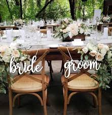 Original Bride And Groom Chair Sign Wedding Reception Chair Etsy Wedding Chair Signs Wedding Reception Chairs Bride Groom Chair Sign