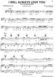 I Will Always Love You Piano Sheet Music Whitney Houston Download I Will Always Love You Piano S Piano Sheet Music Piano Sheet Music Free Saxophone Sheet Music