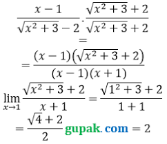 Contoh soal limit fungsi rasional. Kumpulan Soal Matematika Limit Akar Sekawan Gupak Com