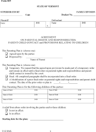 The arrival of a new baby is one of life's most joyful moments. Free Vermont Pr R Stipulation Parenting Plan Form Pdf 55kb 8 Page S