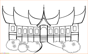 Gambar sekolah kartun hitam putih www tollebild com atau mewarnai. Gambar Rumah Adat Joglo Hitam Putih Rumah Joglo Limasan Work