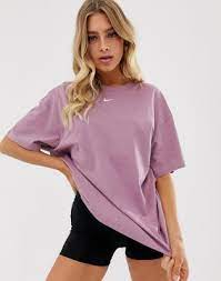 Nike Mauve Oversized Boyfriend T-shirt Tshirt Outfits Oversize Tshirt Outfits Oversized Tshirt Outfit Summer