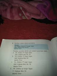 1penulisan alamat surat perorangan surat pribadi. Perbaikan Penulisan Alamat Surat Tersebutbyg Tepat Adalah Brainly Co Id