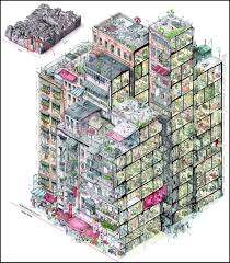 Mapping The Horrors Of Hong Kong S Lawless Walled City Kowloon Walled City Hong Kong Architecture City Drawing