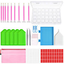 Große auswahl in größen bis zu 90 x 120 cm. Outuxed 127pcs 5d Diy Diamond Painting Accessories Diamond Painting Tools Cross Stitch Tool Set With 28 Slots Diamond Embroidery Box And Stickers For Art Craft Buy Online In Dominica At Dominica Desertcart Com Productid