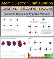 Atomic Electron Configuration Digital Escape Room Breakout Activity Electron Configuration Digital Learning Activities Physical Science