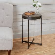 Brilla Cross Base Metal End Table Ashley Furniture Homestore In 2020 Metal End Tables End Tables Wooden Side Table