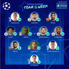 Fans have no need to miss a single minute of the champions league. The Champions League Team Of The Week
