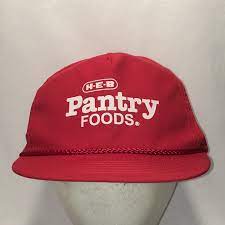 Vintage Snapback Heb Hat Red White Baseball Cap Supermarket Dad Hats Grocery Store Employees Mens Caps Unique Cool Gifts For Men T67 Ma9084 Hats White Baseball Cap Dad Hats