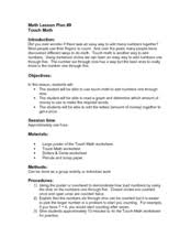With the help of various learning tools, students take more interest and readily solve math questions. Touch Math Lesson Plans Worksheets Reviewed By Teachers