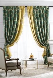 Combined with purple some believe that it will even be good for generating wealth. Curtain Drape For Living Room Emerald Green And Yellow Mustard Color Homedecor Desig Living Room Green Beige Curtains Living Room Green Curtains Living Room