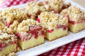 Strawberry Rhubarb Crumb Bars Recipe Desserts Rhubarb Recipes Strawberry Recipes