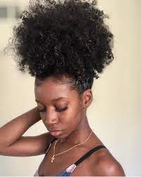 Natural Hair Care On Instagram Kiacharles Showing Off Her Beautiful Puff Follow Hair Puff Curly Hair Styles Natural Curls Hairstyles