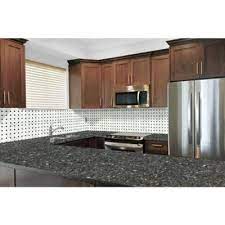 Stonemark 3 In X 3 In Granite Countertop Sample In Blue Pearl Dt G920 The Home Depot Granite Countertops Stonemark Granite Countertops