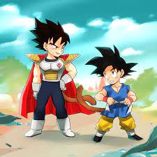 kid goku and vegeta ドラゴンボール イラスト 漫画