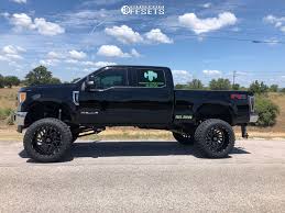 Black And Blue Tis Wheels 12 2017 F 250 Super Duty Ford Bds Suspension Lift 10in Tis Forged 544bm Black In 2020 Ford Diesel Ford Trucks Ford Super Duty