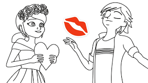 This time we want to cheer you up with miraculous ladybug coloring pages of marinette. Adrien Marinette Coloring Pages How To Color Marinette Adrien With Markers Youtube