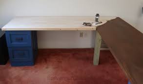 (1) russ bassett corp flat file. File Cabinet L Shaped Desk Scavenger Chic