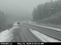 The weather on the highway was bitterly cold and snowy wednesday. It Is Snowing On The Coquihalla This Morning Summer Is In A Month Vancouver