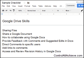 Go to the developer tab and then design mode, and you can then insert the controls that you want. Control Alt Achieve Interactive Checklists In Google Docs