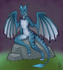 Blue Dracthyre (Nude) by Lichfang -- Fur Affinity [dot] net