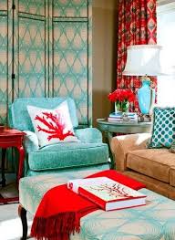Homegoods 10 Pattern And Print Mixing Points Living Room Turquoise Turquoise Room Red Rooms