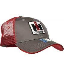 Case Ih Trucker Hat Cap In Charcoal And Red C8110ru1p45 Hats For Men Trucker Hat Case Ih Hats