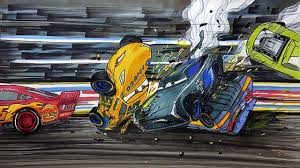 Disney cars 3 coloring pages jackson storm lightning mcque. Cars 3 2 0 Crash Cruz Ramirez Jackson Storm And Daniel Drawing And Coloring Pages Youtube