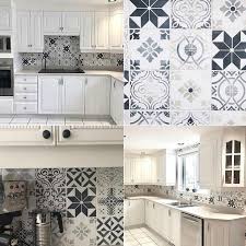 Cabinet ideas a light wood floor and white subway tile backsplash will help brighten the room while allowing gray cabinets to become the centerpiece of the design. Home Dzine Kitchen Faux Kitchen Splashback