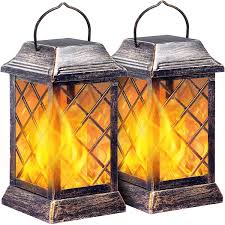 How to string lights without hanging them on the wall |. Buy Tomcare Solar Lights Outdoor Flickering Flame Metal Solar Lantern Outdoor Hanging Decorative Lanterns Heavy Duty Waterproof Umbrella Decorations Lighting For Patio Garden Deck Yard 2 Pack Bronze Online In Indonesia B08fx4znhy