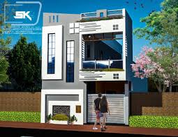 Modern House Elevation Design In 20 Front G 1 By Er Sameer Khan House Elevation Small House Elevation Design Small House Front Design