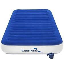 enerplex never leak luxury twin air mattress with high speed wireless rechargeable pump single high inflatable blow up bed for home camping travel 2 year warran air mattress camping twin air mattress blow
