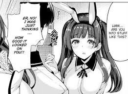 Then she catches you staring sauce: Horny Bunny - #178945423 added by  ihavenoregrets at Bunnygirl Senpai Live Action