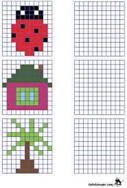 Exercice Ludique Reproduire Sur Quadrillage Dessin Quadrillage Quadrillage Jeux Gratuits Pour Enfants
