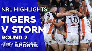 Catch all the highlights as the wests tigers wrap up their 2018 season when they take on the south sydney rabbitohs at anz. Nrl Highlights Melbourne Storm V Wests Tigers Round 2 Youtube