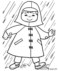 Print Out Spring Girl Playing In Rain Coloring Page Spring Coloring Pages Preschool Coloring Pages Spring Coloring Sheets