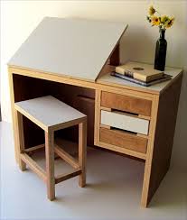 Modern Drawing Desk With Matching Stool By Theoffwhitedog On Etsy Art Desk Drawing Desk Drawing Table