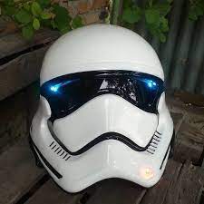 Starwars Stormtrooper Motorcycle Helmet White Color Dot Approved Free Shipping Handmade Motorcycle