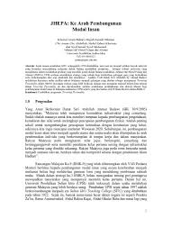 Contextual translation of modal insan kelas pertama into english. Top Pdf Jhepa Ke Arah Pembangunan Modal Insan 1library