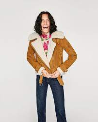 169 Leather Biker Jacket With Open Lapels From Zara Jackets Stylish Jackets Leather Biker Jacket