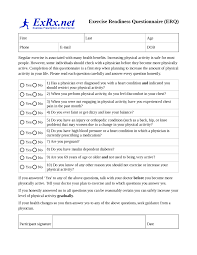Exercise Readiness Questionnaire Workout Training Programs Workout Programs Fitness Motivation Pictures