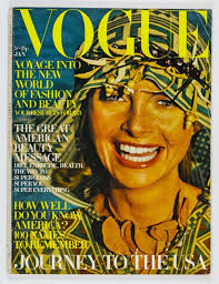 NORMAN PARKINSON Marsha Hunt USA Lynn Sutherland UK VOGUE magazine Jan