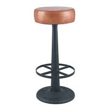 Vintage retro dining furniture sets for a unique dining experience. Industrial Bar Stool With Metal Legs Mp15 274 Vb Barstools Bar Chairs Upholstered Black Grey Leather