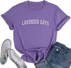 Amazon.com: Lavender Gays Shirt Pride Shirts for Women LGBT Equality Tee  Shirt Lesbian Casual Short Sleeve Tops : Clothing, Shoes & Jewelry